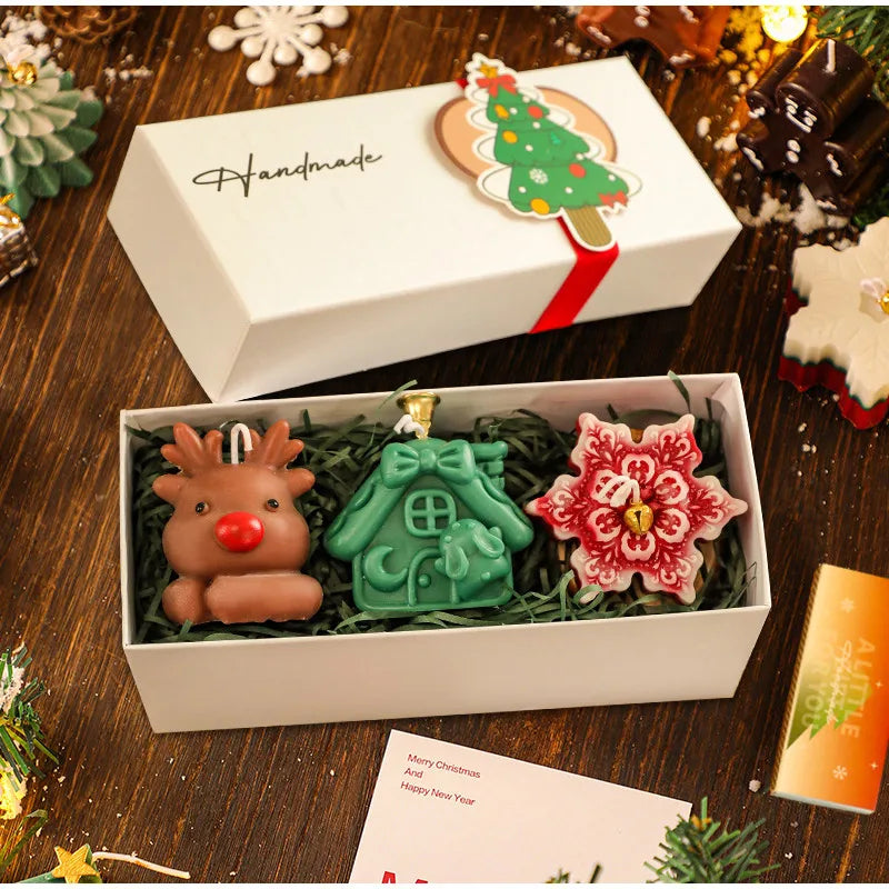 Magie de Noël – Coffret de Bougies Festives